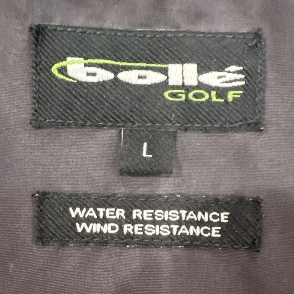 Bolle Golf 1/4‎ Zip Pullover Short Sleeve Windbreaker Wind Water MENS SIZE L